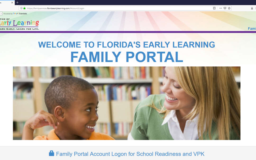 Florida's Early Learning Family Portal